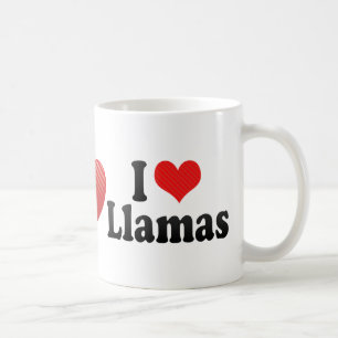 Caneca De Café Eu amo lamas