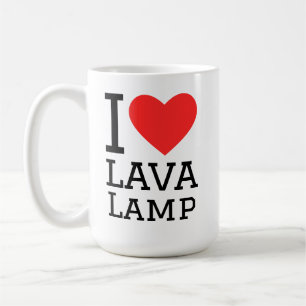 Caneca De Café Eu amo lâmpada de lava