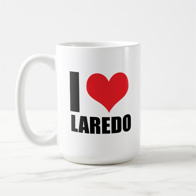 Caneca De Café Eu amo Laredo (Esquerda)