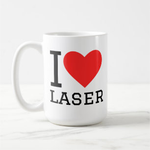 Caneca De Café Eu amo laser