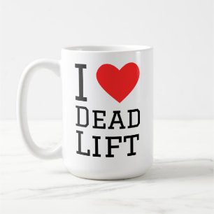 Caneca De Café Eu amo levantamento de peso morto