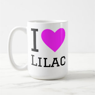 Caneca De Café Eu amo lilás