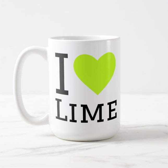 Caneca De Café Eu amo limão (Esquerda)