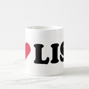 CANECA DE CAFÉ EU AMO LISA