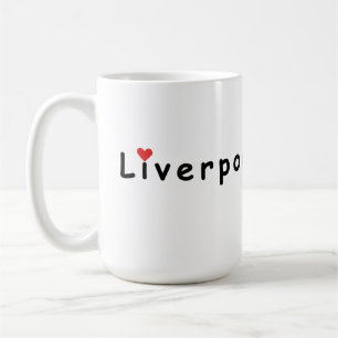 Caneca De Café Eu amo Liverpool