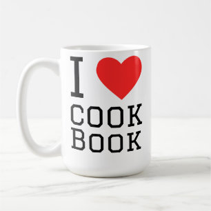 Caneca De Café Eu amo livro de receitas