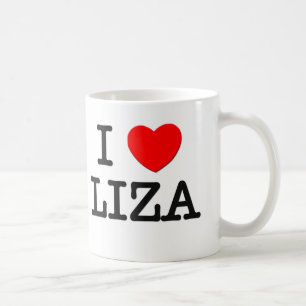 Caneca De Café Eu amo Liza