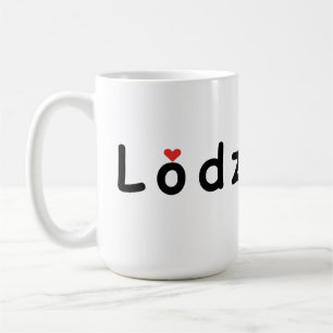 Caneca De Café Eu amo Lodz