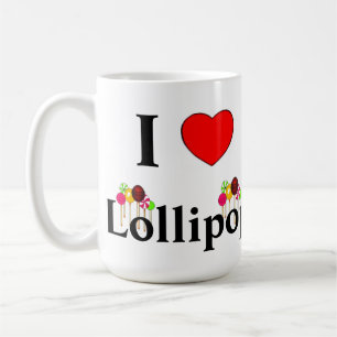 Caneca De Café Eu Amo Lollipops