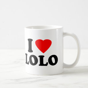 Caneca De Café Eu amo Lolo