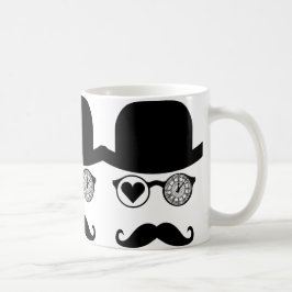 CANECA DE CAFÉ EU AMO LONDON MUSTACHE