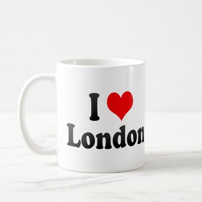 Caneca De Café Eu amo Londres, Reino Unido (Esquerda)