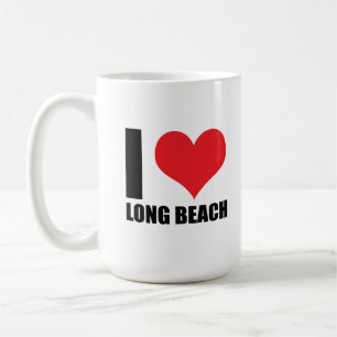 Caneca De Café Eu amo Long Beach