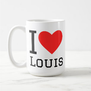 Caneca De Café Eu amo Louis