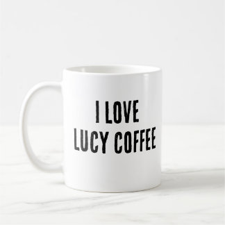 Caneca De Café Eu Amo Lucy Coffee Mug