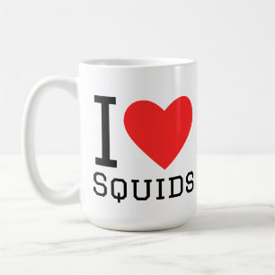 Caneca De Café Eu amo lulas