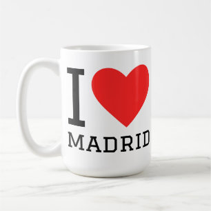 Caneca De Café Eu amo Madrid