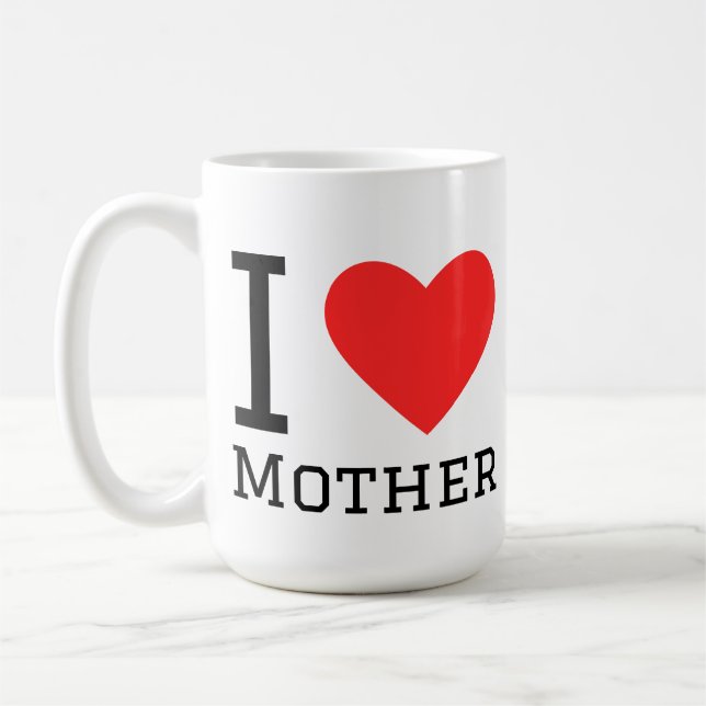 Caneca De Café Eu amo mãe (Esquerda)
