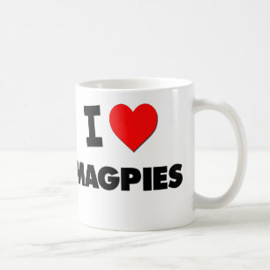 Caneca De Café Eu amo Magpies