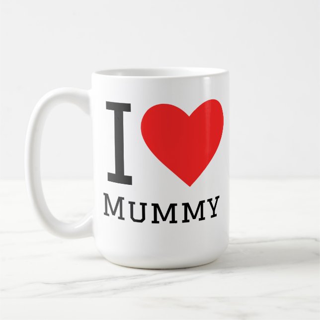 Caneca De Café Eu amo mamãe  (Esquerda)