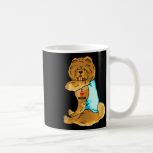 Caneca De Café Eu Amo Mamãe Tatto Chow Chow Mamãe Cachorro Mães