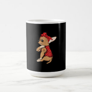 Caneca De Café Eu Amo Mamãe Tatuando Engraçado Cachorro Chihuah