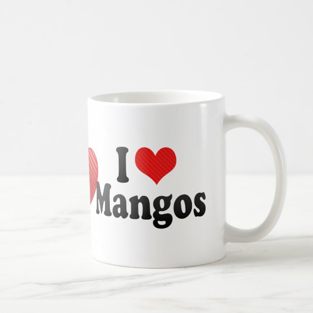 Caneca De Café Eu amo manga (Direita)