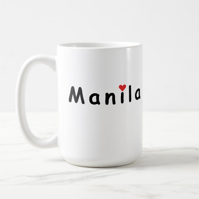 Caneca De Café Eu amo Manila (Esquerda)