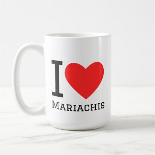 Caneca De Café Eu amo mariachis