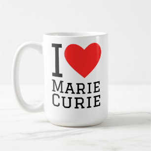 Caneca De Café Eu amo Marie Curie