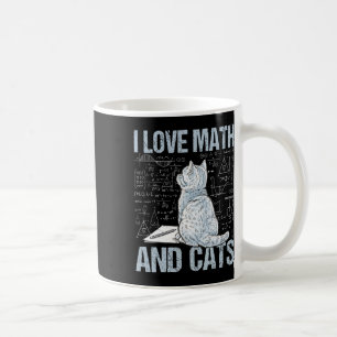 Caneca De Café Eu Amo Matemática E Gatos Professor De Ciências Al