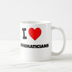 Caneca De Café Eu amo matemáticos