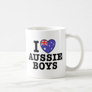 Caneca De Café Eu amo meninos australianos
