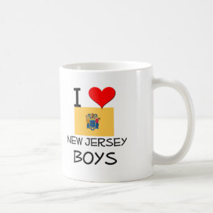 Caneca De Café Eu amo meninos de New-jersey