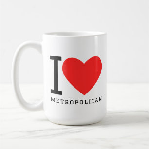 Caneca De Café Eu amo metropolitano