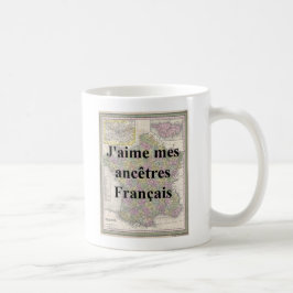 Caneca De Café Eu Amo Meu Ancestral Francês Mug