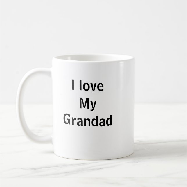 Caneca De Café Eu Amo Meu Avô Mug (Esquerda)
