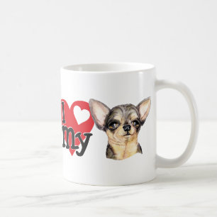 Caneca De Café Eu Amo Meu B&T Chihuahua