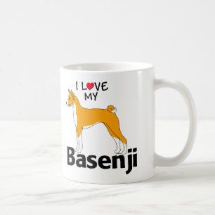 Caneca De Café Eu amo meu Basenji