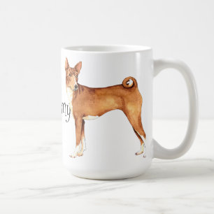 Caneca De Café Eu amo meu Basenji