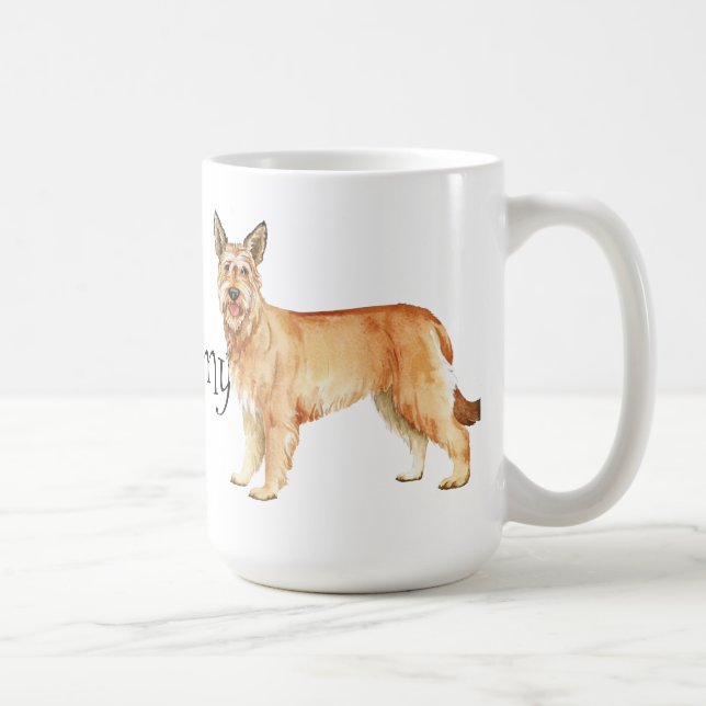 Caneca De Café Eu amo meu Berger Picard (Direita)