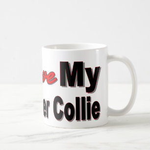 Caneca De Café Eu amo meu border collie