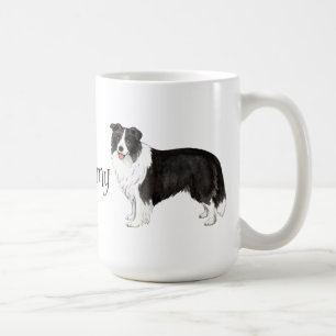 Caneca De Café Eu amo meu border collie