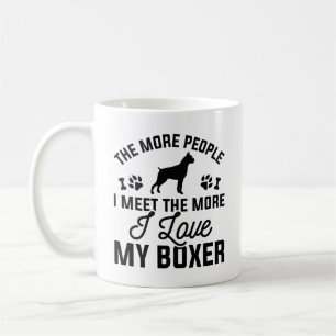 Caneca De Café Eu Amo Meu Boxer