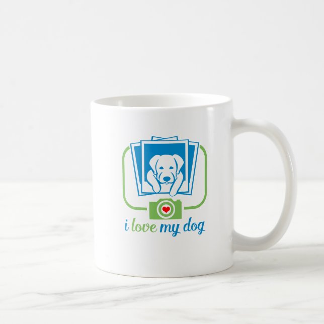 Caneca De Café eu amo meu cachorro (Direita)