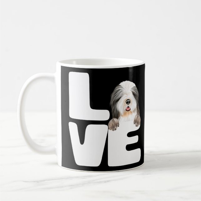 Caneca De Café Eu Amo Meu Cachorro Collie (Esquerda)