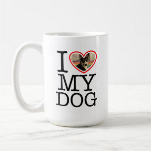 Caneca De Café Eu Amo Meu Cachorro Personalizado