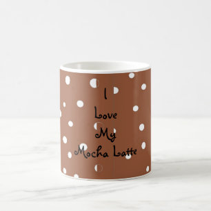Caneca De Café Eu amo meu café com leite moca