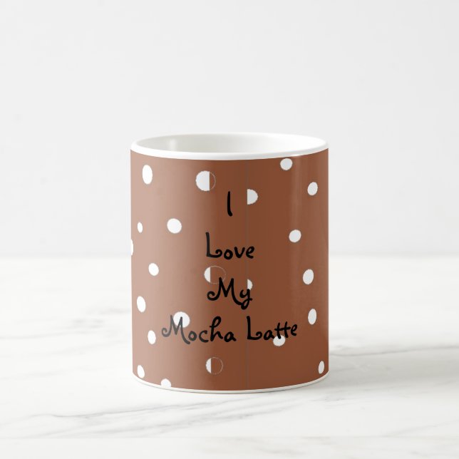 Caneca De Café Eu amo meu café com leite moca (Centro)