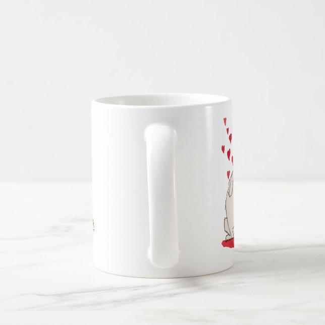 Caneca De Café Eu amo meu cão (Alça)